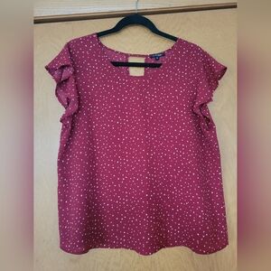 Women's Red Polka Dot Top